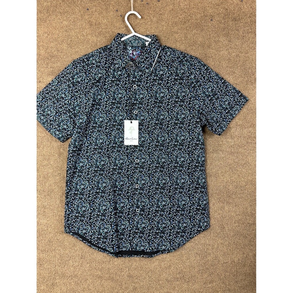 Robert Graham Burley Floral Print Short Sleeve Button Down Shirt